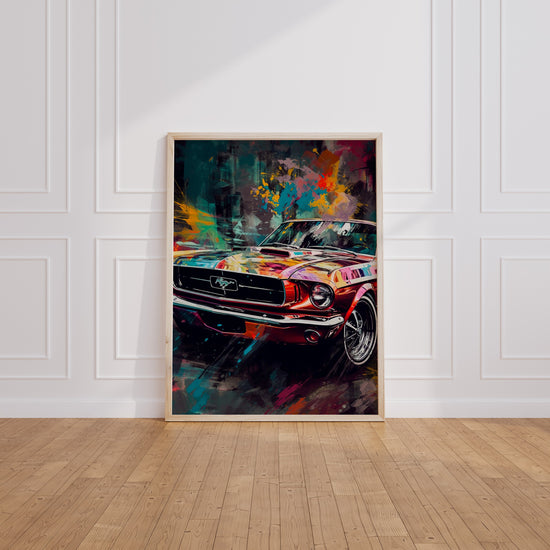 Poster Mustang 1967 - L'allure iconique d'une muscle car — Vierge - living-room