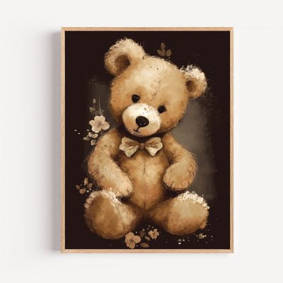 Poster Ourson en peluche - Toute la tendresse d'une chambre de bébé