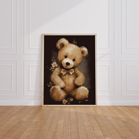 Poster Ourson en peluche - Toute la tendresse d'une chambre de bébé — Vierge - living-room