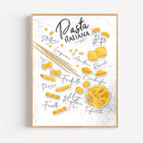 Poster Pâtes italiennes - Un air de dolce vita dans la cuisine