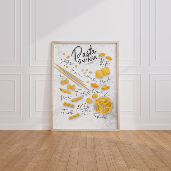 Poster Pâtes italiennes - Un air de dolce vita dans la cuisine — Vierge - living-room