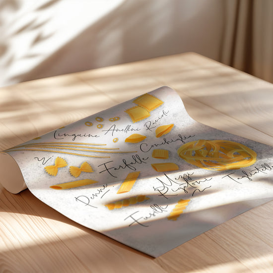 Poster Pâtes italiennes - Un air de dolce vita dans la cuisine — Vierge - poster-enroullé