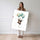 Poster Panda - Un envol tout doux dans un ciel pastel — Vierge - poster-femme-debout — passe-partout blanc