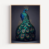 Poster Paon royal - L'éclat irisé d'un oiseau majestueux