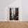 Poster Paris & Tour Eiffel - Une rue parisienne au charme haussmannien — Vierge - living-room — passe-partout blanc