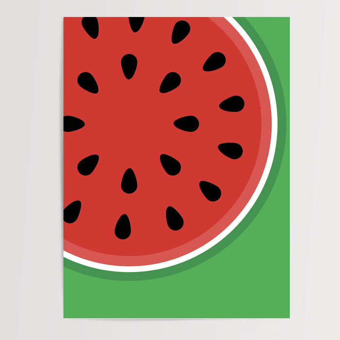 Poster Pastèque & fruits exotiques - Éclat d'été dans la cuisine — Vierge - poster-presentation-produit