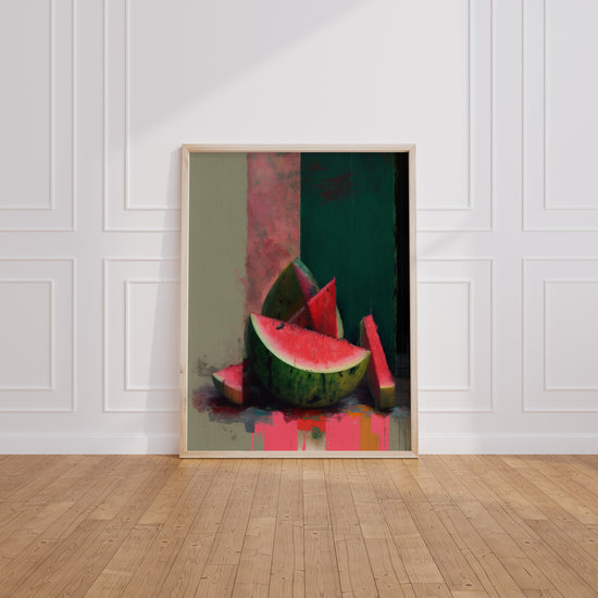 Poster Pastèque - L'éclat juteux d'un fruit d'été — Vierge - living-room