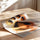 Poster Patte de chien - Empreinte tendre en aquarelle orangée — Vierge - poster-enroullé — passe-partout blanc