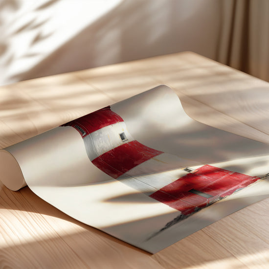 Poster Phare rouge - Un vent de large sur vos murs — Vierge - poster-enroullé