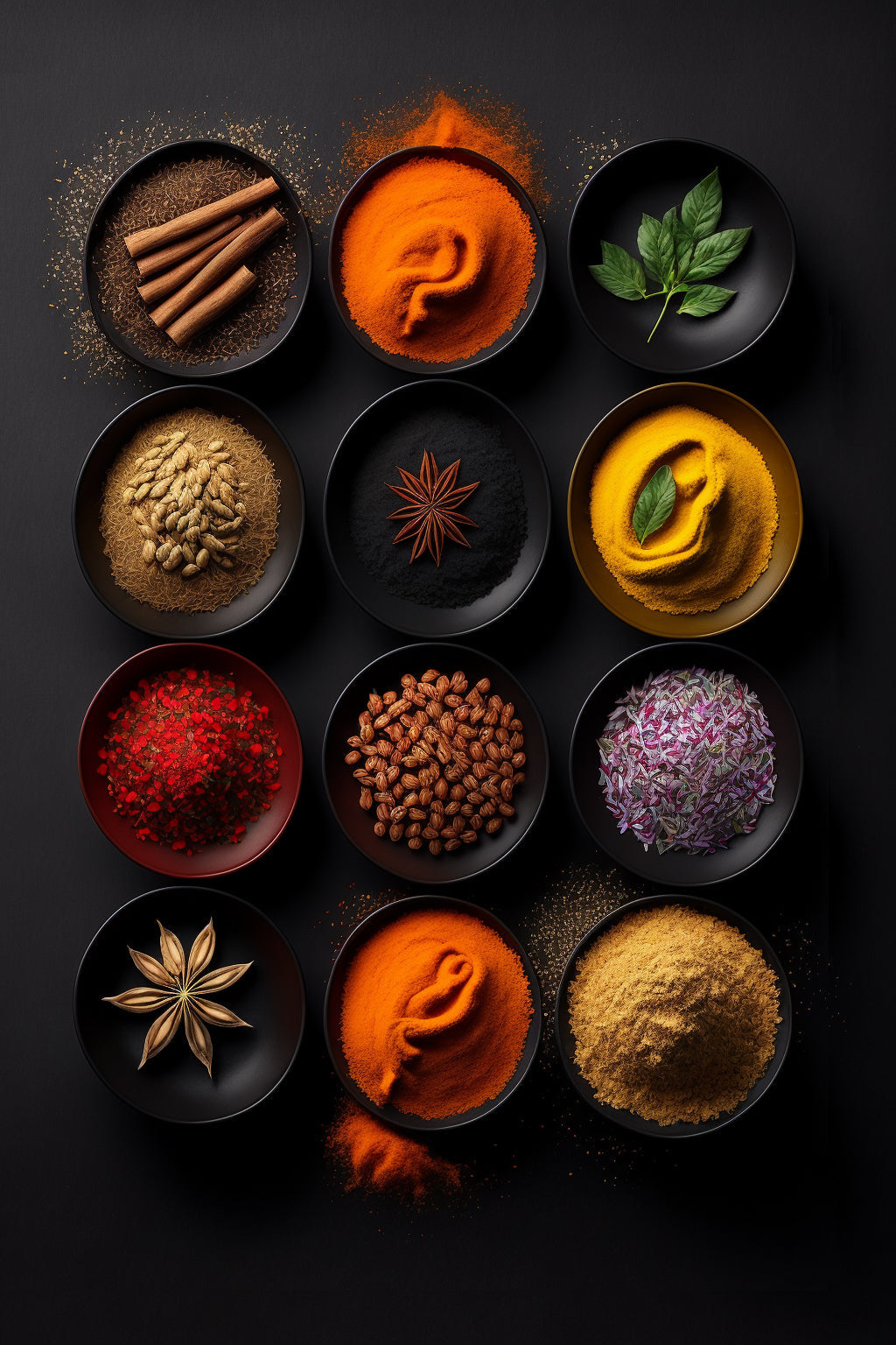 Poster Épices du monde - Un voyage de couleurs et de parfums