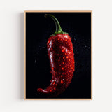 Poster Piment rouge - Une touche piquante pour votre cuisine