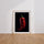 Poster Piment rouge - Une touche piquante pour votre cuisine — Vierge - living-room — passe-partout blanc