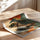 Poster Pin japonais - Silhouette apaisante face au soleil rouge — Vierge - poster-enroullé — passe-partout blanc