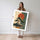 Poster Pin japonais - Silhouette apaisante face au soleil rouge — Vierge - poster-femme-debout — passe-partout blanc