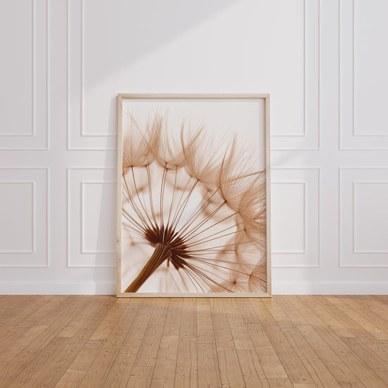 Poster Pissenlit - Envol léger d'une fleur qui rêve — Vierge - living-room