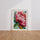 Poster Pivoine - Éclat floral aux couleurs de printemps — Vierge - living-room — passe-partout blanc