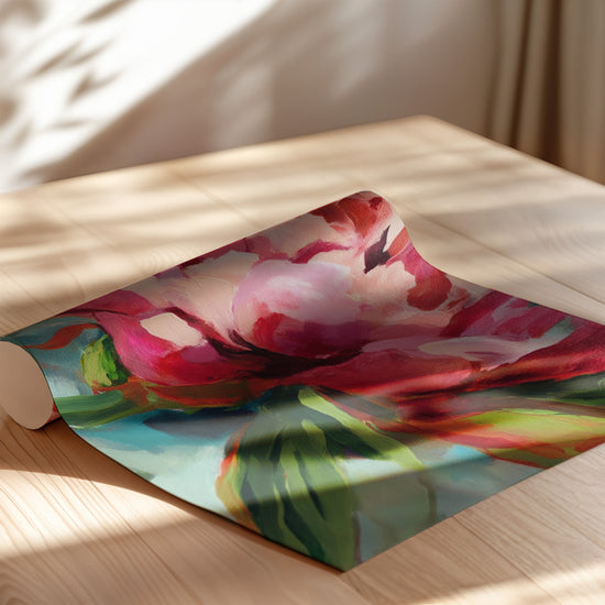 Poster Pivoine - Éclat floral aux couleurs de printemps — Vierge - poster-enroullé