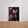 Poster Pivoines baroques - Floraison majestueuse sur fond noir — Vierge - living-room