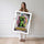 Poster Pixel art - Petite créature joyeuse aux couleurs éclatantes — Vierge - poster-femme-debout — passe-partout blanc