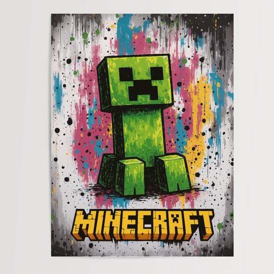 Poster Pixel art - Petite créature joyeuse aux couleurs éclatantes — Vierge - poster-presentation-produit