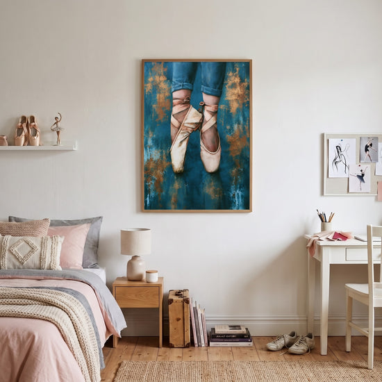Poster Pointes de danse - Passion et détermination — Décor sur-mesure (IA)