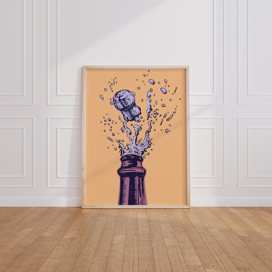 Poster Pop Art orange - Explosion gourmande pour cuisine pleine de vie — Vierge - living-room