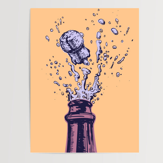 Poster Pop Art orange - Explosion gourmande pour cuisine pleine de vie — Vierge - poster-presentation-produit