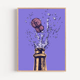 Poster Pop art violet - Une cuisine pleine d'énergie et de gaieté