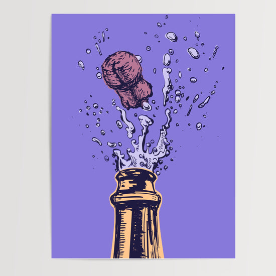 Poster Pop art violet - Une cuisine pleine d'énergie et de gaieté — Vierge - poster-presentation-produit