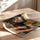 Poster Profil de reine africaine - Or ancestral et motifs wax — Vierge - poster-enroullé — passe-partout blanc