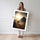 Poster Pyramides d'Égypte - Désert doré au crépuscule — Vierge - poster-femme-debout — passe-partout blanc