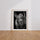 Poster Rhinocéros - Force brute en noir et blanc d'Afrique sauvage — Vierge - living-room — passe-partout blanc