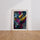 Poster Rhinocéros - Force sauvage sculptée par les mots — Vierge - living-room — passe-partout blanc