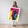 Poster Robot hip-hop - Graffiti rétro aux couleurs néon — Vierge - poster-femme-debout — passe-partout blanc