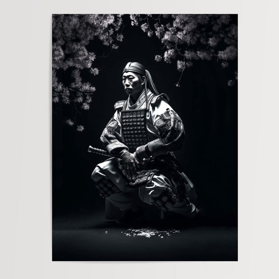 Poster Samouraï japonais - Le calme et la force du guerrier — Vierge - poster-presentation-produit