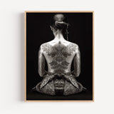 Poster Samouraï - Un dos tatoué entre force et silence