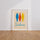 Poster Sardines colorées - Un air de Méditerranée dans la cuisine — Vierge - living-room — passe-partout blanc