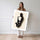 Poster Saxophoniste - Silhouette musicale au souffle libre — Vierge - poster-femme-debout — passe-partout blanc