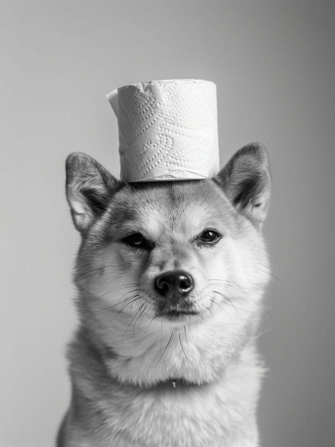 Poster Shiba Inu - Clin d'œil malicieux pour vos toilettes