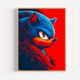Poster Sonic - Le héros bleu lancé à pleine vitesse