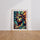 Poster Statue de la Liberté - New York en couleurs vibrantes — Vierge - living-room — passe-partout blanc