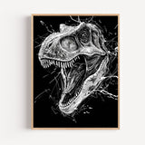 Poster T-Rex - Le grand dinosaure qui fait rugir l'imagination
