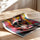 Poster Tête de mort couronnée - Street art royal et couleurs électriques — Vierge - poster-enroullé — passe-partout blanc