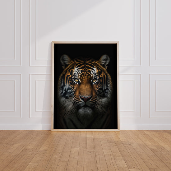 Poster Tigre sauvage - Regard félin entre puissance et grâce — Vierge - living-room