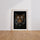 Poster Tigre sauvage - Regard félin entre puissance et grâce — Vierge - living-room — passe-partout blanc