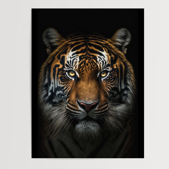 Poster Tigre sauvage - Regard félin entre puissance et grâce — Vierge - poster-presentation-produit