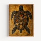 Poster Tortue tribale - Symbole de sagesse aux motifs ethniques