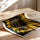 Poster Tournesol Op Art - Un soleil géométrique qui vibre — Vierge - poster-enroullé — passe-partout blanc