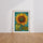 Poster Tournesol pop art - Un éclat de soleil sur vos murs — Vierge - living-room — passe-partout blanc