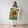 Poster Tournesol pop art - Un éclat de soleil sur vos murs — Vierge - poster-femme-debout — passe-partout blanc